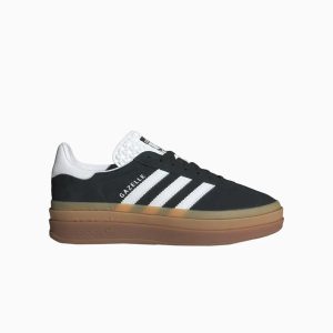 Women's Originals Gazelle Bold Black White Gum Shoes